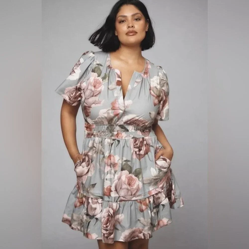 NWT Size 3X- Loverly Grey x Anthropologie The Somerset Mini Dress (NWT US$ 140) - Picture 1 of 15
